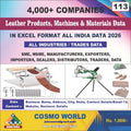 Leather Products, Machines & Materials Database by CosmoDatabase — B2B Contact List with Emails and Phone Numbers