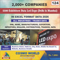 5500 Exhibitors, Led Expo (Delhi & Mumbai) Database by CosmoDatabase — B2B Contact List with Emails and Phone Numbers