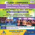 Events Planners, Organizers, Management & Services Database by CosmoDatabase — B2B Contact List with Emails and Phone Numbers