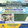 Flowers, Plants, Trees, Grasses, Fresh, Artificial Decorative Database by CosmoDatabase — B2B Contact List with Emails and Phone Numbers