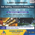 Led, Lighting, Luminaires & Fitting Database by CosmoDatabase — B2B Contact List with Emails and Phone Numbers