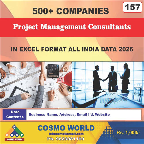 Project Management Consultants Database by CosmoDatabase — B2B Contact List with Emails and Phone Numbers