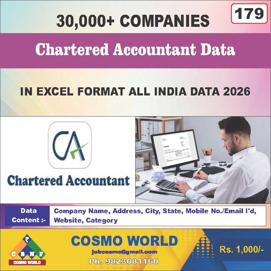 179. Chartered Account Data