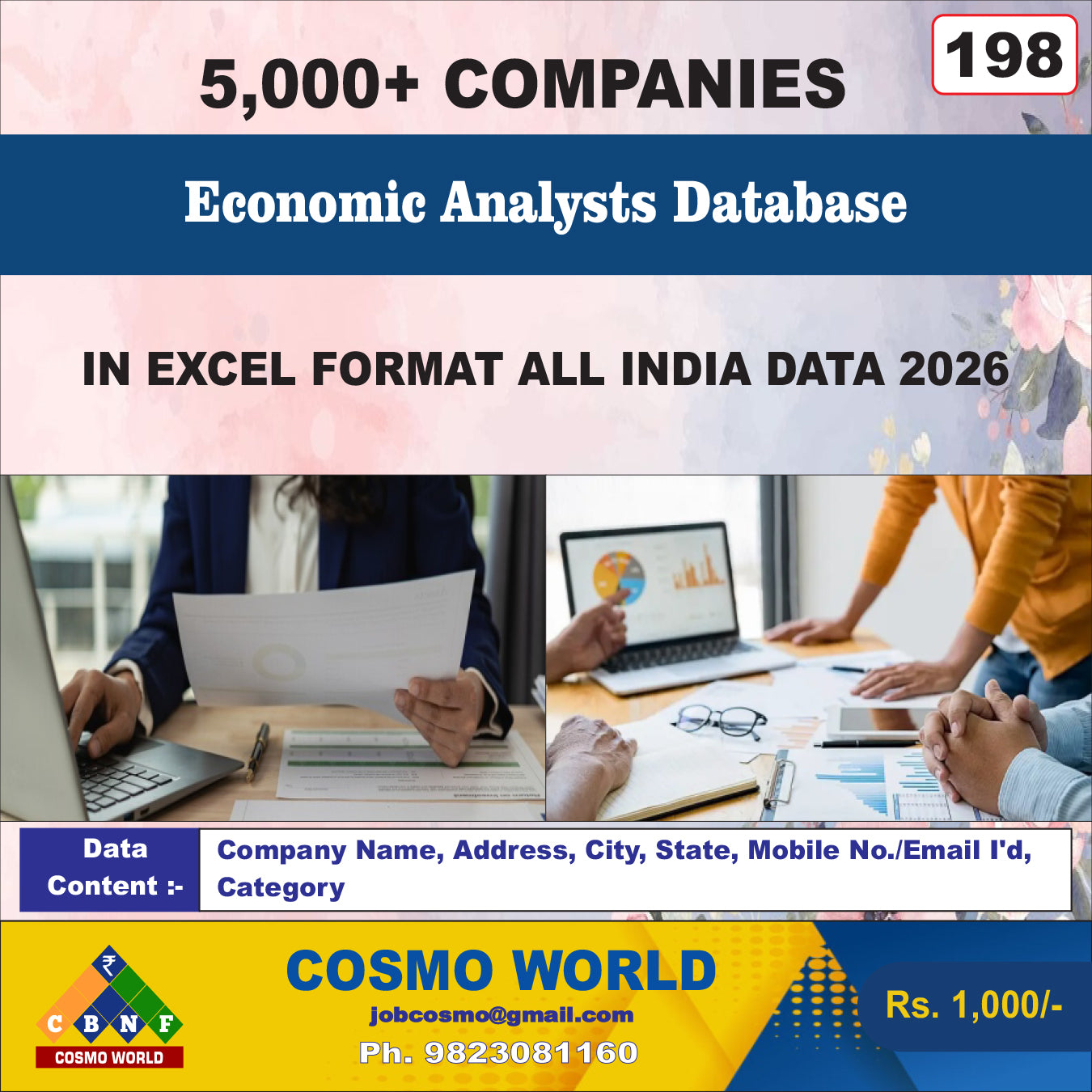 Economic Analysts Database by CosmoDatabase — B2B Contact List with Emails and Phone Numbers