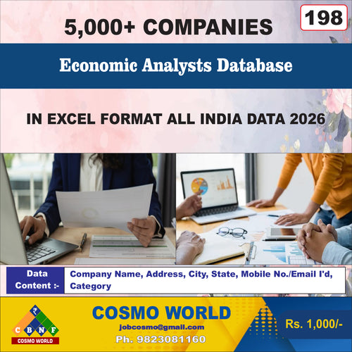Economic Analysts Database by CosmoDatabase — B2B Contact List with Emails and Phone Numbers
