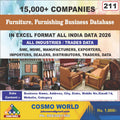 Furniture, Furnishing Business Database by CosmoDatabase — B2B Contact List with Emails and Phone Numbers