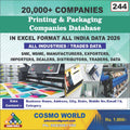 Printing & Packaging Companies Database by CosmoDatabase — B2B Contact List with Emails and Phone Numbers