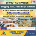 Shopping Malls, Firms Shops Database by CosmoDatabase — B2B Contact List with Emails and Phone Numbers