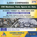 CNC Machines, Tools, Spares etc. Database by CosmoDatabase — B2B Contact List with Emails and Phone Numbers