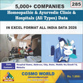 Homeopathic & Ayurvedic Clinic & Hospitals (All Types) Database by CosmoDatabase — B2B Contact List with Emails and Phone Numbers