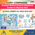 Hospital Medical Surgical Equipment Product & Material Database by CosmoDatabase — B2B Contact List with Emails and Phone Numbers