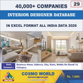 Interior Designer Database by CosmoDatabase — B2B Contact List with Emails and Phone Numbers