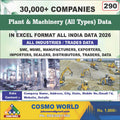 Plant & Machinery (All Types) Database by CosmoDatabase — B2B Contact List with Emails and Phone Numbers