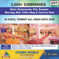 Hotel, Restaurants, Pub, Banquet, Marriage Hall, Coffee Shop & Caterers Database by CosmoDatabase — B2B Contact List with Emails and Phone Numbers