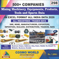 Mining Machinery, Equipments, Products, Tools and Spares Database by CosmoDatabase — B2B Contact List with Emails and Phone Numbers