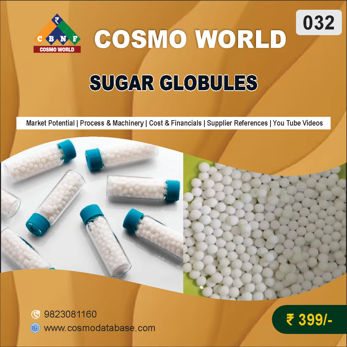 032 SUGAR GLOBULES | Detailed DPR for Bank Loan, MSME & Business Setup