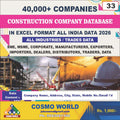 Construction Company Database by CosmoDatabase — B2B Contact List with Emails and Phone Numbers