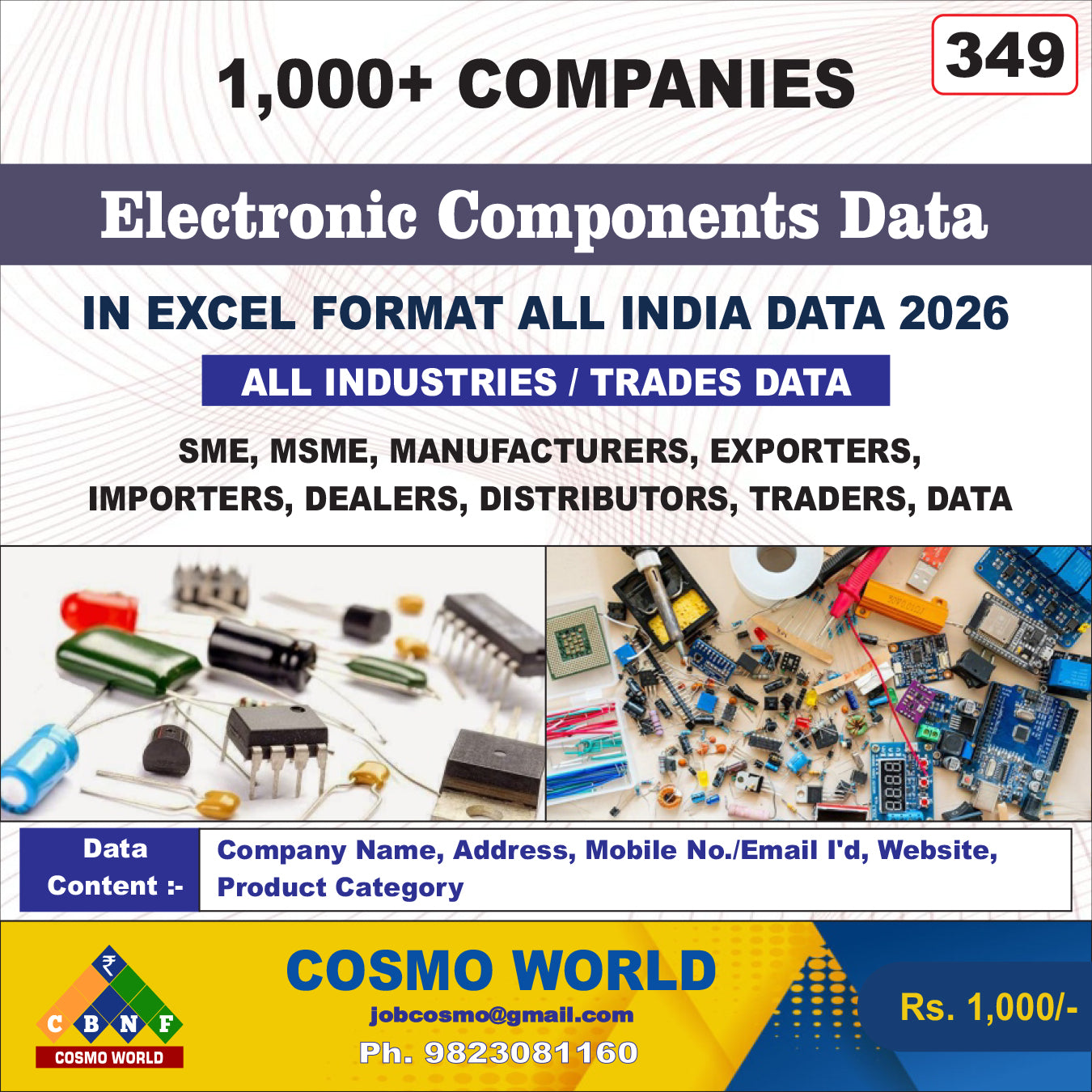 Electronic Components Database by CosmoDatabase — B2B Contact List with Emails and Phone Numbers