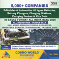 E-Vehicles & Automotive All types Batteries, Battery Chargers, Charging Stations, Charging Devices & Kits Database by CosmoDatabase — B2B Contact List with Emails and Phone Numbers
