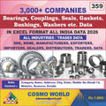 Bearings, Couplings, Seals, Gaskets, Bushings, Washers etc. Database by CosmoDatabase — B2B Contact List with Emails and Phone Numbers