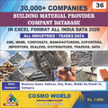 Building Material Provider Company Database by CosmoDatabase — B2B Contact List with Emails and Phone Numbers
