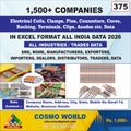 Electrical Coils, Clamps, Pins, Connectors, Cores, Bushing, Terminals, Clips, Anodes etc. Database by CosmoDatabase — B2B Contact List with Emails and Phone Numbers