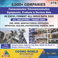 Communication Telecommunication Equipment's, Products & Services Database by CosmoDatabase — B2B Contact List with Emails and Phone Numbers