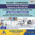 Electrical Products Components, Equipment's & Materials Database by CosmoDatabase — B2B Contact List with Emails and Phone Numbers