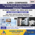 Fans, Coolers, Blowers, Air Conditioners, Humidifiers, Air Ventilators, Cooling Towers, Compressor & Motors etc. Database by CosmoDatabase — B2B Contact List with Emails and Phone Numbers