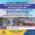 Power Plants, Generators, Turbines, Alternators & Spares Database by CosmoDatabase — B2B Contact List with Emails and Phone Numbers