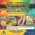 Food Ingredients, Flavors, Colours, Additives & Preservatives Database by CosmoDatabase — B2B Contact List with Emails and Phone Numbers