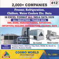 Freezer, Refrigeration, Chillers, Water Coolers Etc. Database by CosmoDatabase — B2B Contact List with Emails and Phone Numbers