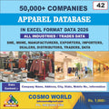 Apparel Database by CosmoDatabase — B2B Contact List with Emails and Phone Numbers