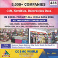 Gift, Novelties, Decoratives Database by CosmoDatabase — B2B Contact List with Emails and Phone Numbers