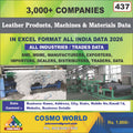 Leather Products, Machines & Materials Database by CosmoDatabase — B2B Contact List with Emails and Phone Numbers