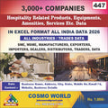 Hospitality Related Products, Equipment's, Amenities, Services Etc. Database by CosmoDatabase — B2B Contact List with Emails and Phone Numbers