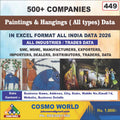 Paintings & Hangings ( All types) Database by CosmoDatabase — B2B Contact List with Emails and Phone Numbers