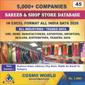 Sarees & Shop Store Database by CosmoDatabase — B2B Contact List with Emails and Phone Numbers