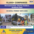 UK Construction, Interior, Builders, Architects Database by CosmoDatabase — B2B Contact List with Emails and Phone Numbers