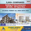 Building & Civil Contractors (All India - All Types) Database by CosmoDatabase — B2B Contact List with Emails and Phone Numbers