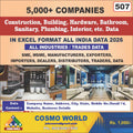Construction, Building, Hardware, Bathroom, Sanitary, Plumbing, Interior, etc. Database by CosmoDatabase — B2B Contact List with Emails and Phone Numbers