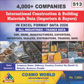 International Construction & Building Materials (Importers & Buyers) Database by CosmoDatabase — B2B Contact List with Emails and Phone Numbers