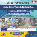 Metal Pipes, Tubes & Fittings Database by CosmoDatabase — B2B Contact List with Emails and Phone Numbers
