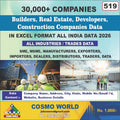 Builders, Real Estate, Developers, Construction Companies Database by CosmoDatabase — B2B Contact List with Emails and Phone Numbers