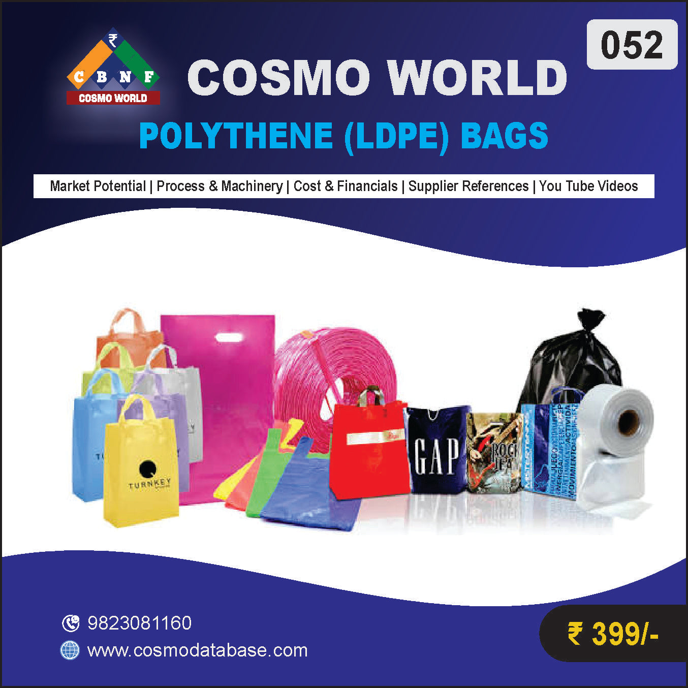 052 POLYTHENE (LDPE) BAGS | Detailed DPR for Bank Loan, MSME & Business Setup