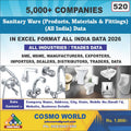 Sanitary Ware (Products, Materials & Fittings) (All India) Database by CosmoDatabase — B2B Contact List with Emails and Phone Numbers