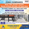 Stone, Tiles, Granite, Ceramic, Marble & Bricks (All India- All Types) Database by CosmoDatabase — B2B Contact List with Emails and Phone Numbers