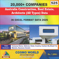 Australia Construction, Real Estate, Architects (All Types) Database by CosmoDatabase — B2B Contact List with Emails and Phone Numbers