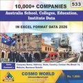 Australia School, Colleges, Education, Institute Database by CosmoDatabase — B2B Contact List with Emails and Phone Numbers