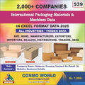 International Packaging Materials & Machines Database by CosmoDatabase — B2B Contact List with Emails and Phone Numbers